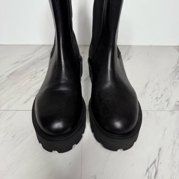 Cavalli Class Black Chelsea Lug Sole Platform Boot 37 - Picture 12 of 16
